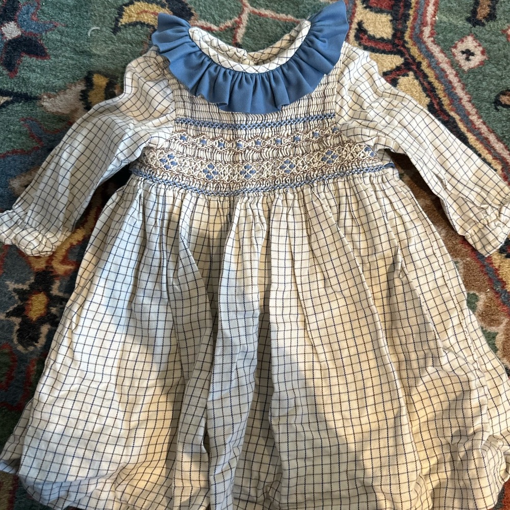 Pepa & Co Plaid Smocked Dress